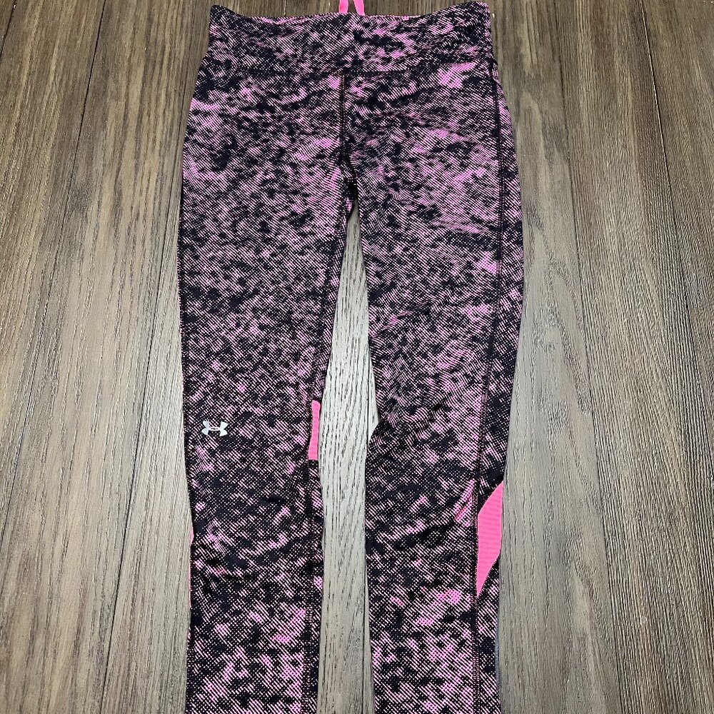 Under Armour UA Fly-By-Printed Running Leggings Sz S